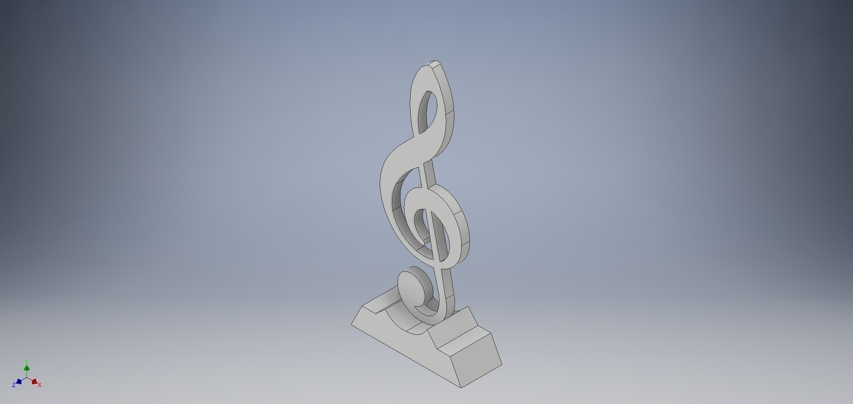 treble trofeo pinshape musica 3D print model - Mito3D