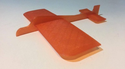 avion jouet design v1 3parts pinshape rapide simple 3d print model - Mito3D