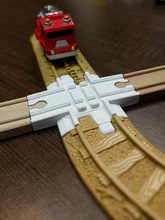 geotrax brio attraversando pinshape traccia ferrovia mashup treno giocattolo 3d print model - Mito3D