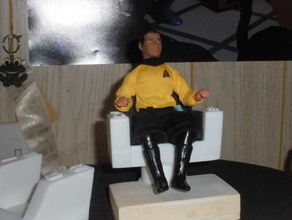 kirk's command chair pinshape star-trek tos captain-chair captain kirk 3d print model - Mito3D
