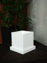 carré pot fleur plantes grasses pinshape Conception 3d 3d print model - Mito3D
