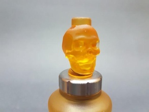 drip skull 510 pinshape skull-drip-tip- 3d print model - Mito3D