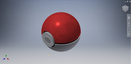 funzionale pok palla pinshape animato serie prop aggancio contenitore giocattolo pokeyball pokemon go pokeball 3d print model - Mito3D