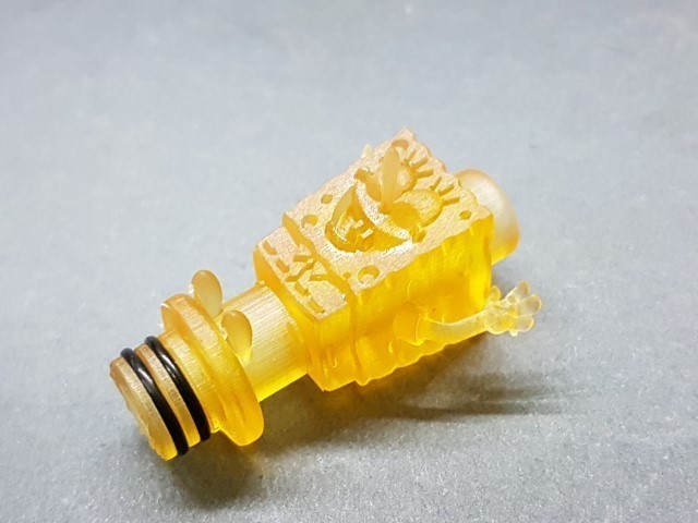 510 goutte spong bob pinshape drip tip vape 3D print model - Mito3D