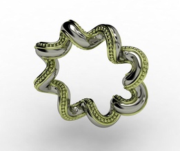 polvo anel pinshape elle jóias design contest 3d print model - Mito3D