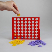 connect 4 visually impaired edition pinshape table game connectfour connect4 blind toys puzzle 3d print model - Mito3D
