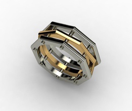 unique polygon pinshape elle-jewelry-design-contest 3d print model - Mito3D