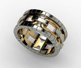 anel pinshape elle jóias design contest 3d print model - Mito3D