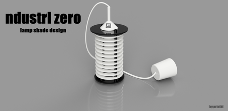 ndustrl abat jour design pinshape homedecor lampe lumières 3d print model - Mito3D