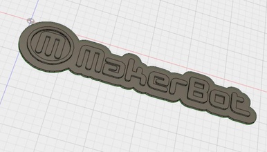 makerbot logotipo pinshape 3d design 3d print model - Mito3D