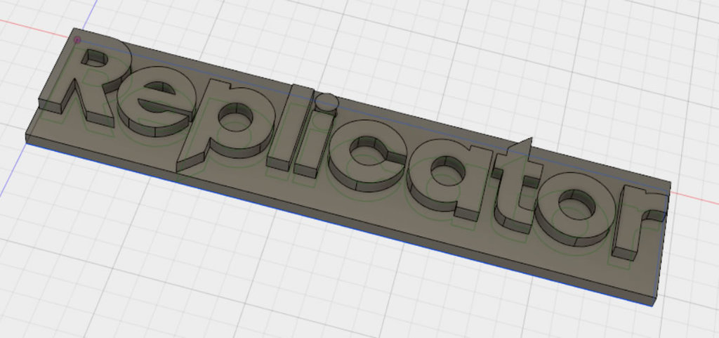 makerbot replicator logotipo pinshape Diseño 3d 3D print model - Mito3D