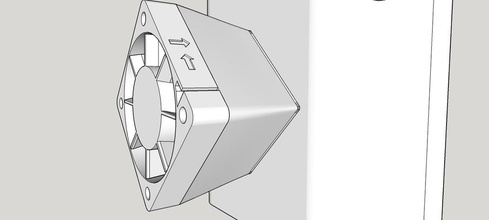 40 50 mm ventilador adaptador pinshape Diseño 3d 3d print model - Mito3D