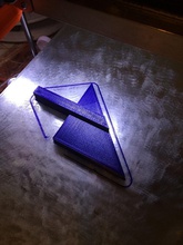45 Grad Gehrung Folie dremel 580 2 4 Tabelle pinshape 3d design 3d print model - Mito3D