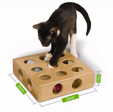hide & seek cat toy version 2 minimal support pinshape cat-play cat-toys cat-toy cats 3d print model - Mito3D