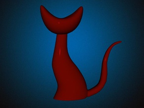 surréaliste chat pinshape animal compagnie cat sculpture 3d print model - Mito3D