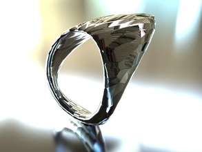 l'obsidienne anneau pinshape bijoux design concours 3d print model - Mito3D