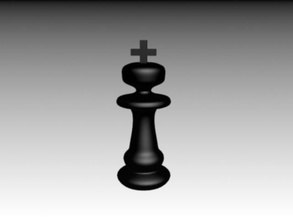 rey pinshape ajedrez pieza 3d print model - Mito3D