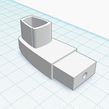alumax braço chuveiro suporte pinshape 3d design 3d print model - Mito3D