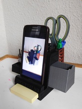 2018-01 pen holder multi - office pinshape suport organiser pencil-holder 3d print model - Mito3D