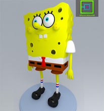 spongebob squarepants pinshape modello personaggio cartone animato in miniatura nicklodeon sponge bob 3d print model - Mito3D