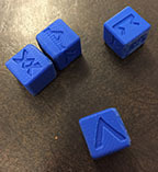 6 faces norse runique dés 4 pinshape viking cube rune 3D print model - Mito3D