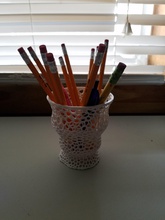 voronoi pencil holder pinshape vase cup sculpture pen pencil-holders pencil-cup design 3d print model - Mito3D