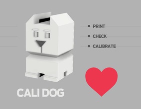 cali cane calibrazione pinshape test misurare cubo tortura misura doggy calibrare big box benchmark 3d print model - Mito3D