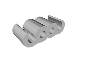 filamento clipe 3mm pinshape clip 3d print model - Mito3D