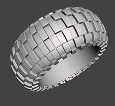 cubi anello pinshape gioielli 3d print model - Mito3D