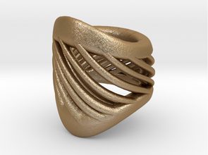 twisted gold bracelet pinshape elle-jewelry-design-contest fashion bracelets jewelry jewel 3d print model - Mito3D