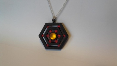 diamond pendant spider web pinshape pendants pendant- 3d-design 3d print model - Mito3D