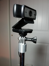 gopro mic stand adapter pinshape mount 3d print model - Mito3D