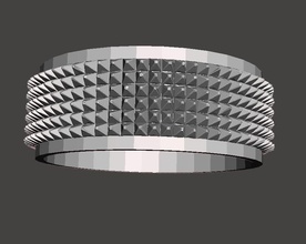spikes ring pinshape Schmuck 3d print model - Mito3D