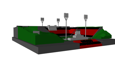 vitória estádio manoel barradas pinshape arquitetura arena vitoria brasil futebol 3d print model - Mito3D