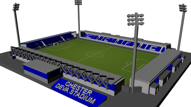 chester deva stadium pinshape arena inghilterra stadio calcio 3d print model - Mito3D