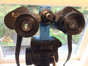 binocular clamp vanguard tripod pinshape 3d-design 3d print model - Mito3D