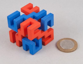 superstrings quebra cabeça pinshape 3d design 3d print model - Mito3D