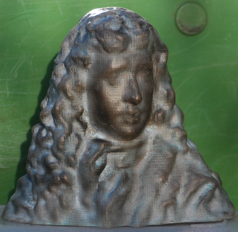 samuel pepys buste pinshape Conception 3d 3D print model - Mito3D