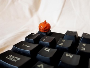 evil pumpkin keycap cherry mx pinshape games gift key keyboard 3d print model - Mito3D