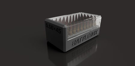 battlebox 556x45 nato pinshape 556 ammo 3d print model - Mito3D