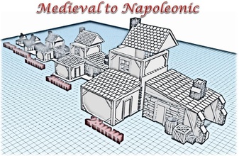 forge wargame medievale napoleonica pinshape diorama scenario battaglia warhammer wargames giochi guerra 3d print model - Mito3D