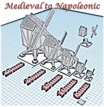 molino viento juego guerra medieval napoleónicas pinshape diorama paisaje wargames wargame napoleónica warhammer 3d print model - Mito3D
