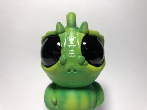 cucciolo drago portachiavi pinshape keychaines key ring monster carino mostro babay creatura 3d print model - Mito3D