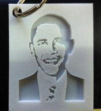 barack obama pinshape Conception 3d 3d print model - Mito3D