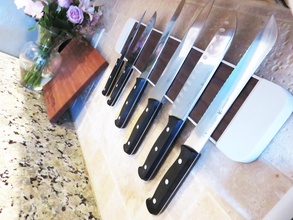 magnética cuchillo rack impresión 3d construir pinshape tenedor cocina 3d print model - Mito3D