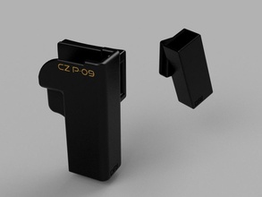 cz p 09 fondina magazine pouch pinshape disegno 3d 3d print model - Mito3D