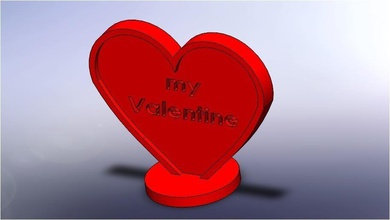 corazón san valentín regalo pinshape amor decoración día valentinesday Diseño 3d 3d print model - Mito3D