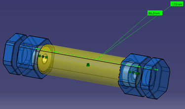 spool modification anycubic kossel bearing pinshape spool-holder-filament- 3d print model - Mito3D