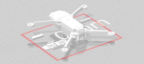 mavic pro klon 1 yakın pinshape epson moverio kopyala İHA koruma h çerçeve insansız hava araçları quadricoter quadrocopter quad helikopter Kare tasarım esc kapak dji In 3d print model - Mito3D