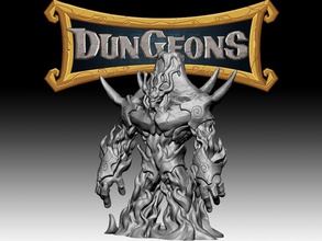 fusée cochon jeux démon pinshape table jeu rpg donjons dragons mdn 3d monstre créature 3d print model - Mito3D